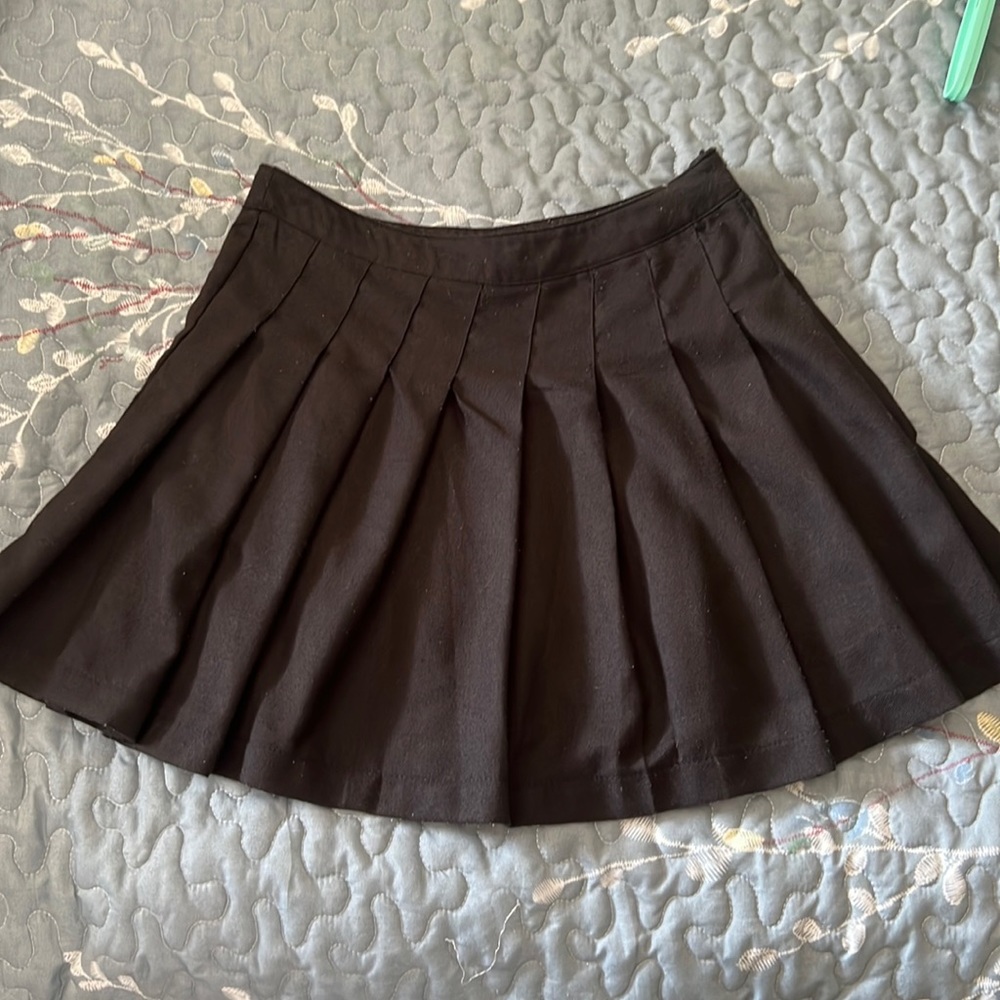 Black Pleated Skirt